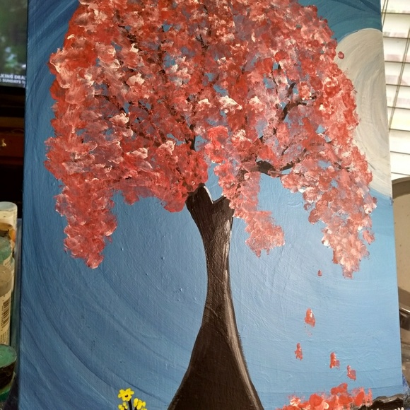 ๐ณ๏ธโ๐๐จ11x14 Acrylic Painting on canvas panel โฅ๏ธ - Picture 4 of 4